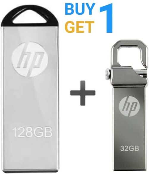 HP v220w250 128 GB Pen Drive Compatible with Audio Player, Desktop Computer, Gaming Console, Laptop, Mobile, Tablet USB 2.0 Metal Case