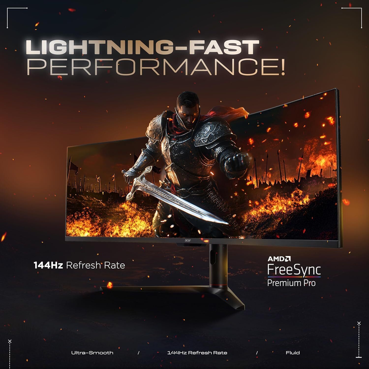 Acer 124.46 cm (49 inch) Curved Full HD VA Panel Gaming Monitor (EI491CR) (Response Time: 4 ms, 144 Hz Refresh Rate) - Image 3