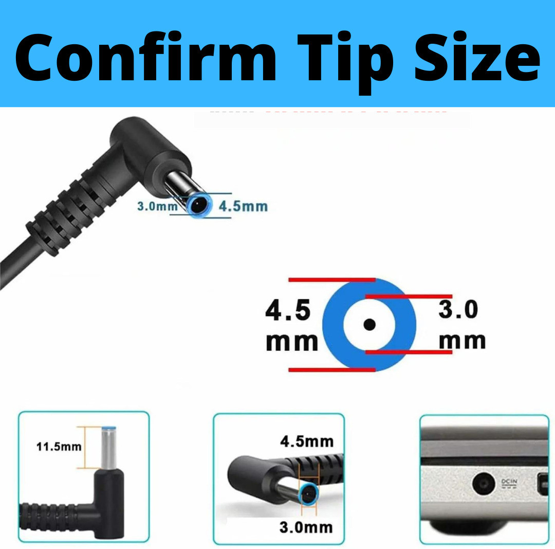 Myria PH 215 240 G2 242 G1 245 G2 250 G2 255 G2 Blue tip 65 W Adapter (Power Cord Included) - Image 2