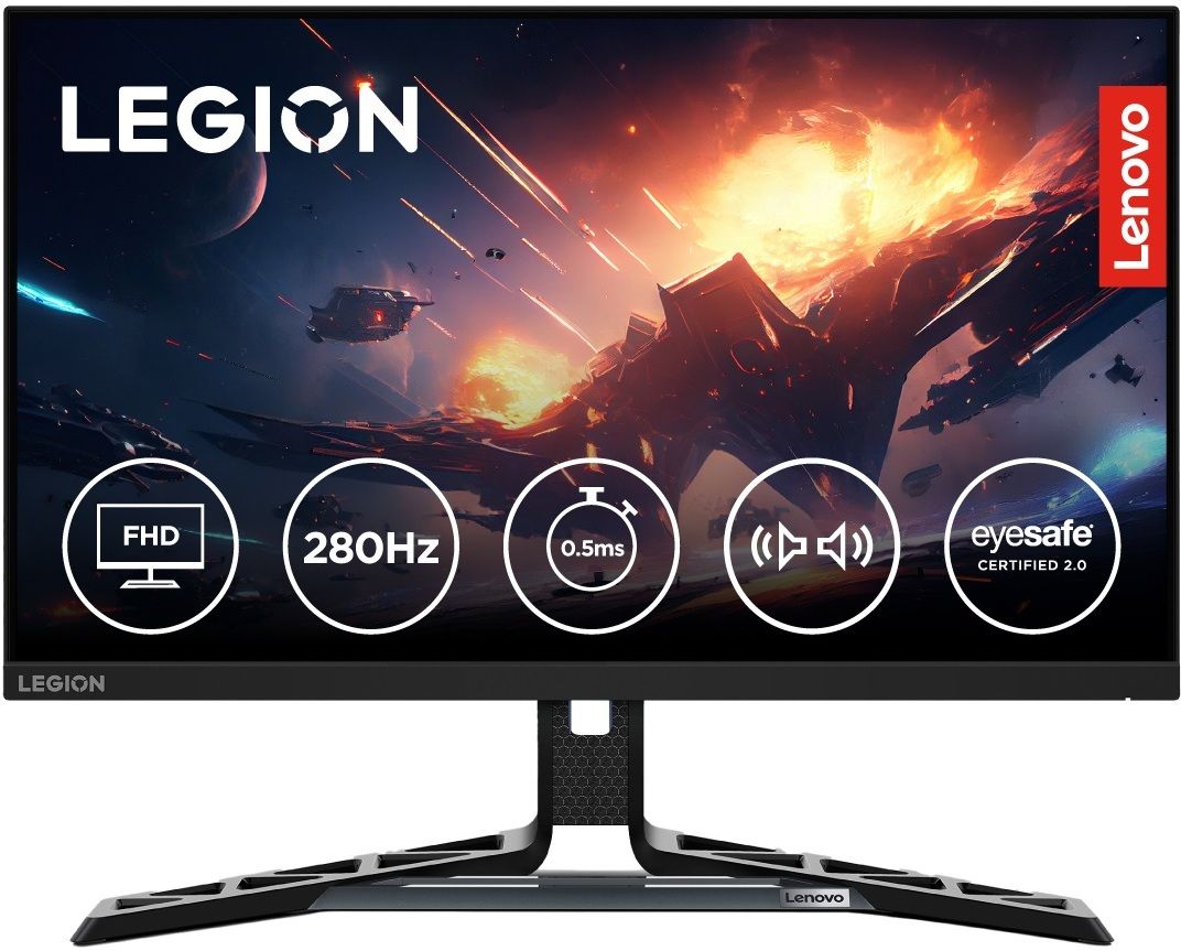 Lenovo 158.06 cm (62 cm) Full HD VA Panel 99% sRGB, 90% DCI-P3, 2x3W Inbuilt Speakers, 2xHDMI 2.1, 1xDP, Tilt/Swivel/Pivot/Height Adjustable Stand Gaming Monitor