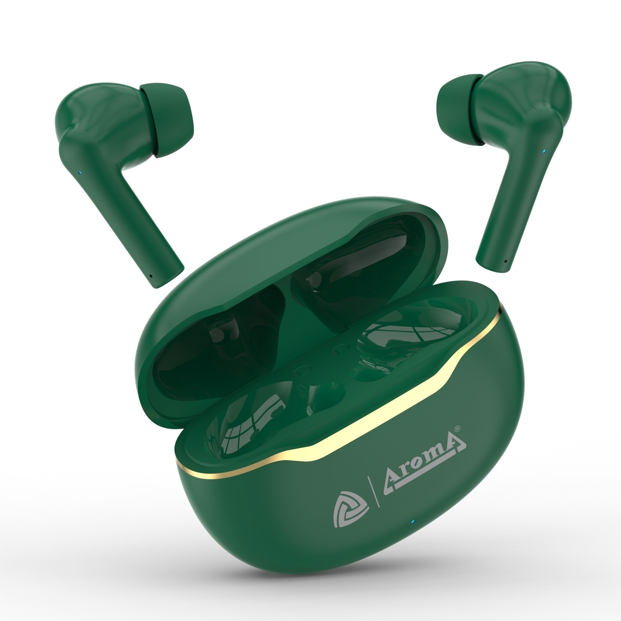 Aroma NB140 Ranger 50 Hours* Playtime |Perfect for Music | Dual Pairing Mode Bluetooth (Green, True Wireless)
