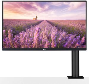 LG 68.58 cm (27 Inch) Quad HD IPS Panel with HDMI, DP Ports, sRGB 99%, USB Type-C, Height / Swivel Adjustment Monitor (27QN880)  (AMD Free Sync, Response Time: 5 ms, 75 Hz Refresh Rate)