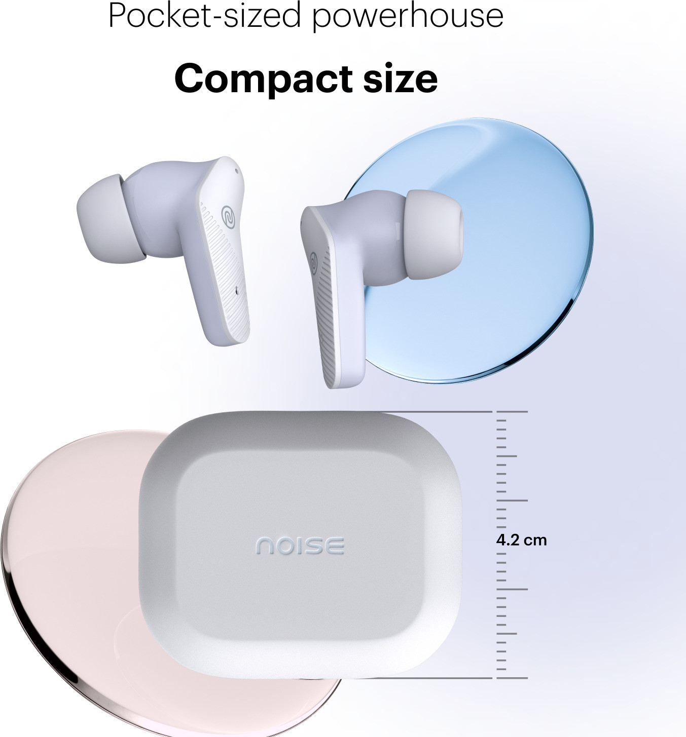 Noise Buds VS102 Neo with 40 Hrs Playtime, Environmental Noise Cancellation, Quad Mic Bluetooth (Soft Lilac, True Wireless) - Image 4