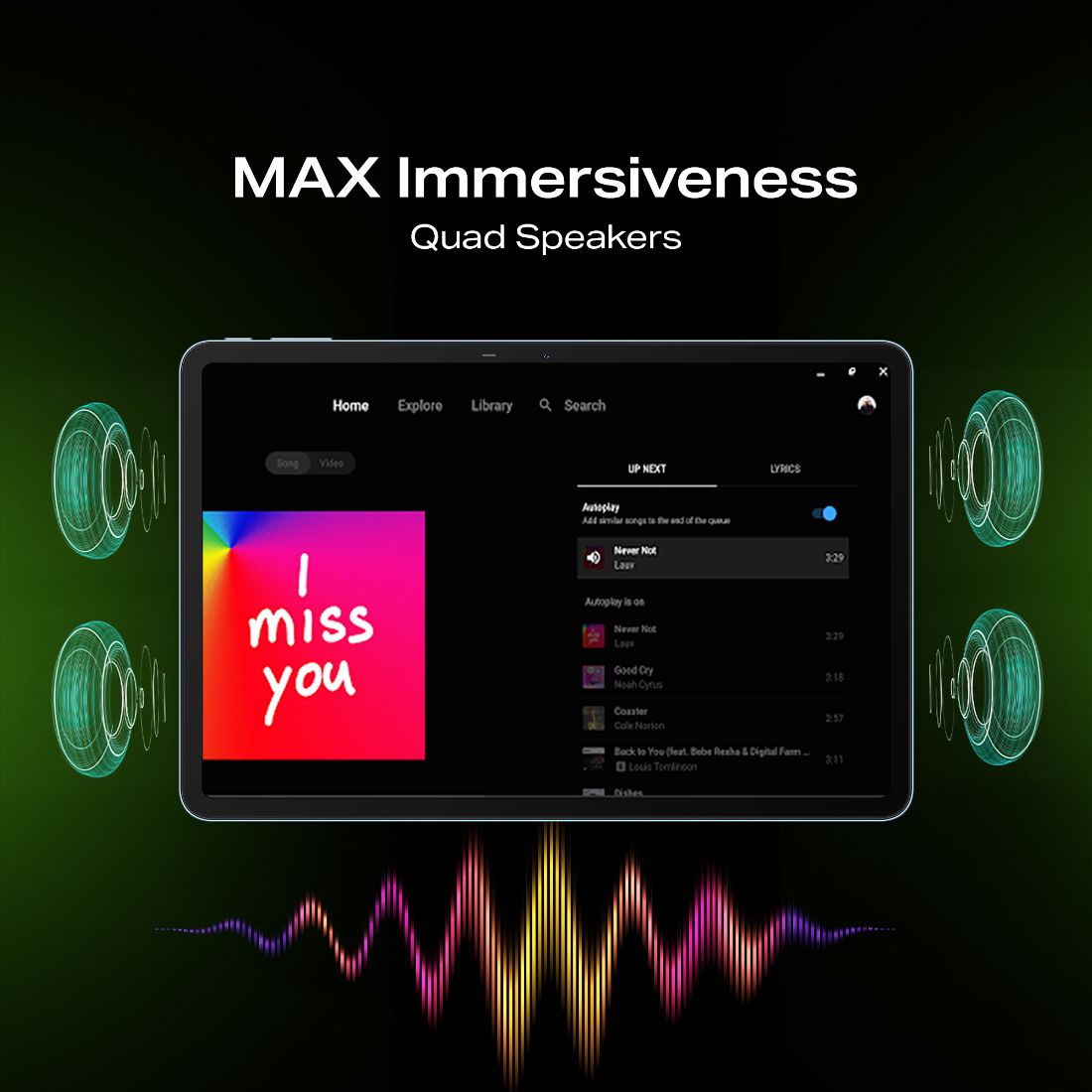 Infinix XPAD LTE 4 GB RAM 128 GB ROM 11.0 inch with 4G Tablet (Frost Blue) - Image 3