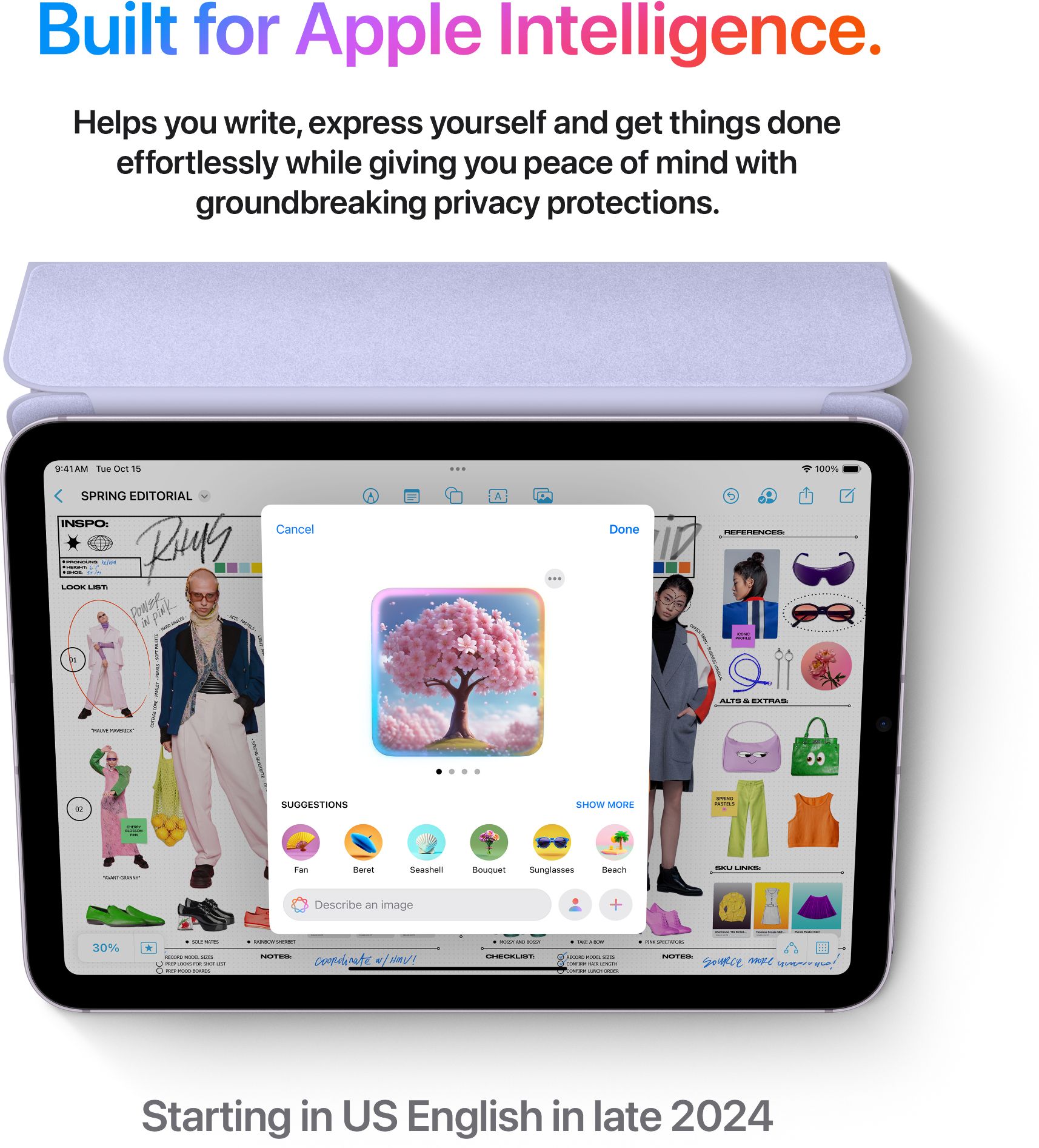 Apple 2024 iPad Mini 128 GB ROM 8.3 inch with Wi-Fi+5G (Purple) - Image 4