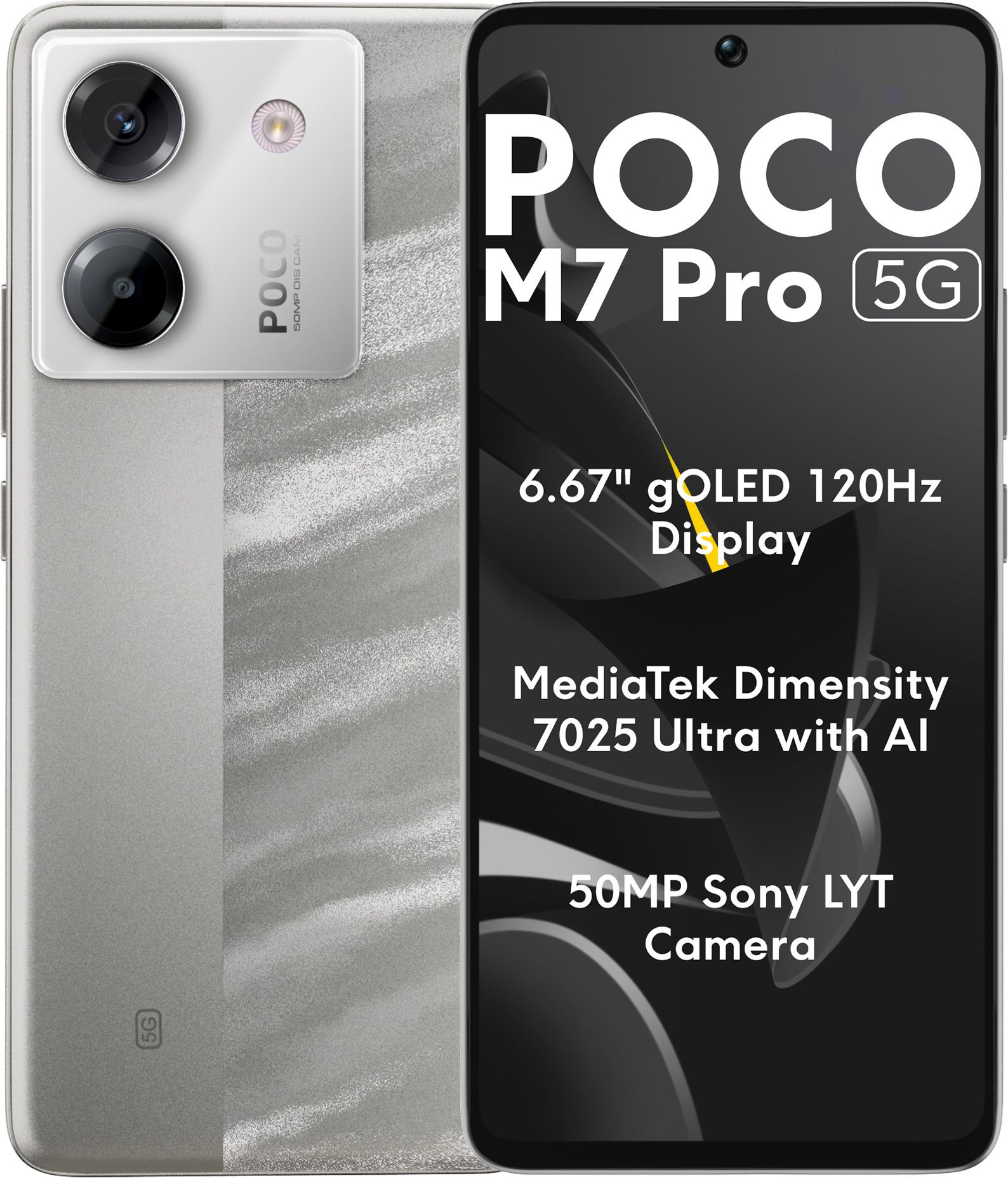 POCO M7 Pro 5G (Lunar Dust, 256 GB) (8 GB RAM)
