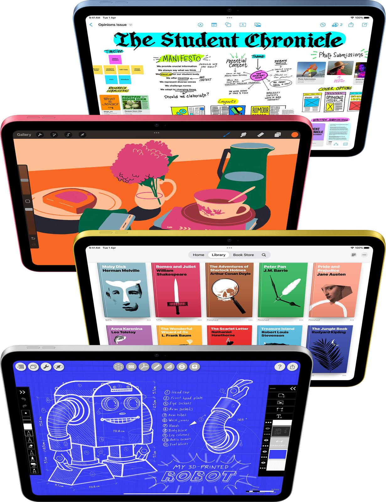 Apple 2025 iPad (A16) 128 GB ROM 11.0 inch with Wi-Fi+5G (Pink) - Image 3