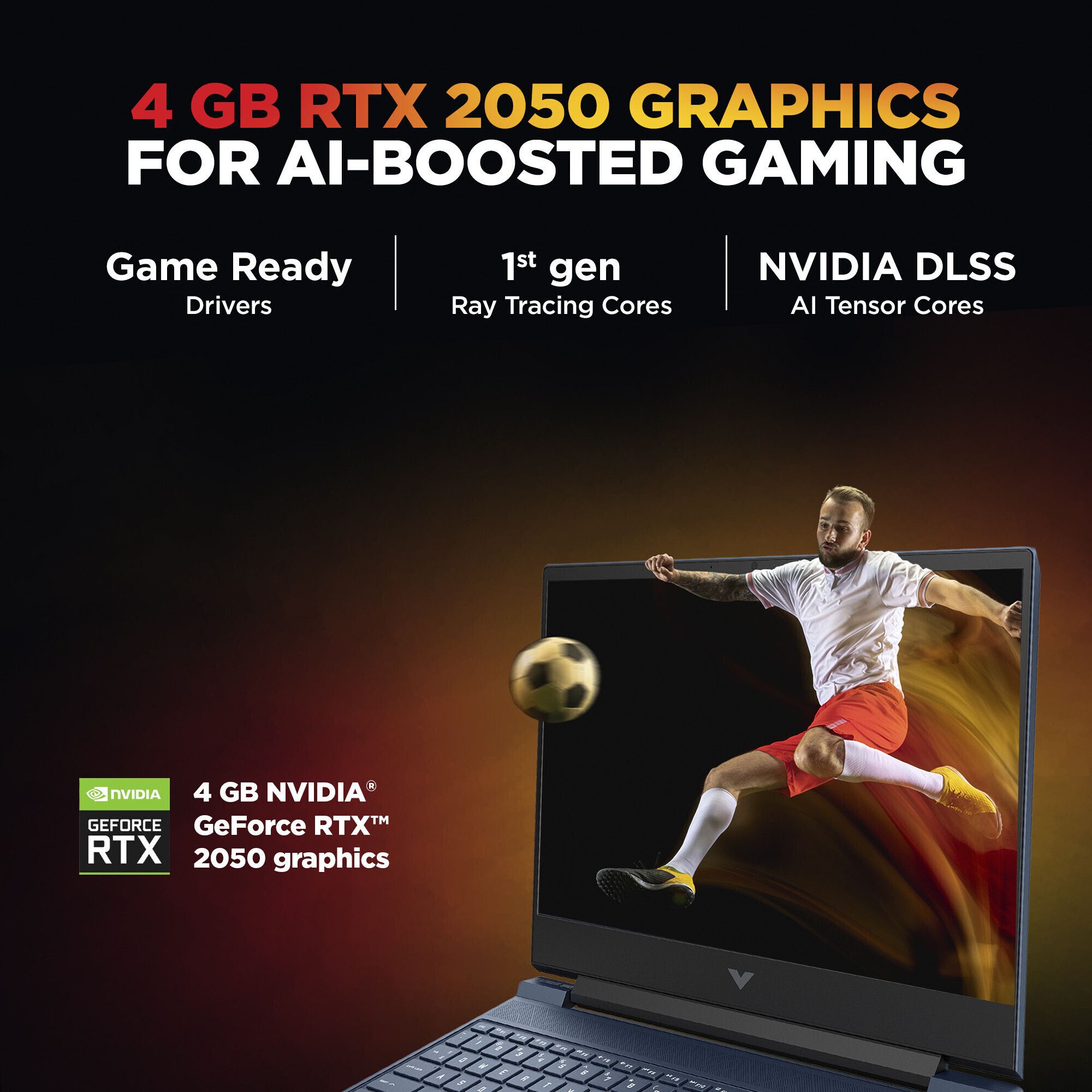 HP Victus AI 31 TOPS AMD Ryzen 5 Hexa Core 8645HS - (16 GB/512 GB SSD/Windows 11 Home/4 GB Graphics/NVIDIA GeForce RTX 2050/144 Hz) fb3003AX Gaming Laptop (15.6 inch, Blue, 2.29 Kg, With MS Office) - Image 4