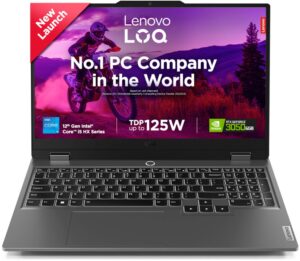 Lenovo LOQ Essential Intel Core i5 12th Gen 12450HX - (16 GB/512 GB SSD/Windows 11 Home/4 GB Graphics/NVIDIA GeForce RTX 3050A) 15IAX9E Gaming Laptop  (15.6 inch, Luna Grey, 1.77 kg, With MS Office)