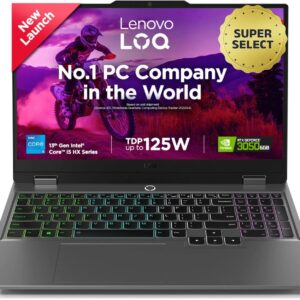 Lenovo LOQ Intel Core i5 13th Gen 13450HX - (16 GB/512 GB SSD/Windows 11 Home/6 GB Graphics/NVIDIA GeForce RTX 3050) LOQ 15IRX9D2 Gaming Laptop (15.6 Inch, Luna Grey, 2.38 kg, With MS Office)