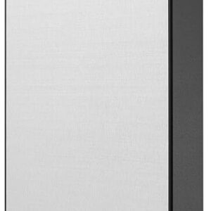Seagate One Touch with Password Protection for Windows & Mac with 3 years Data Recovery Services - Portable 1 TB External Hard Disk Drive (HDD) (Silver)
