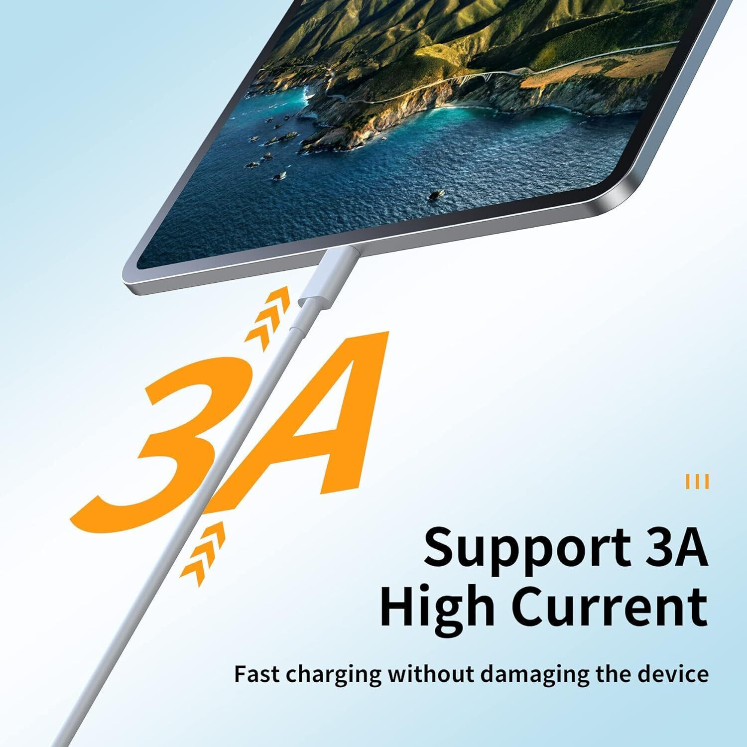 vivo USB Type C Cable 1.2 m USB‑C Cable (Compatible with Vivo V/Y/T/X/iQOO series and other smartphones with USB Type-C charging port, White, One Cable) - Image 4