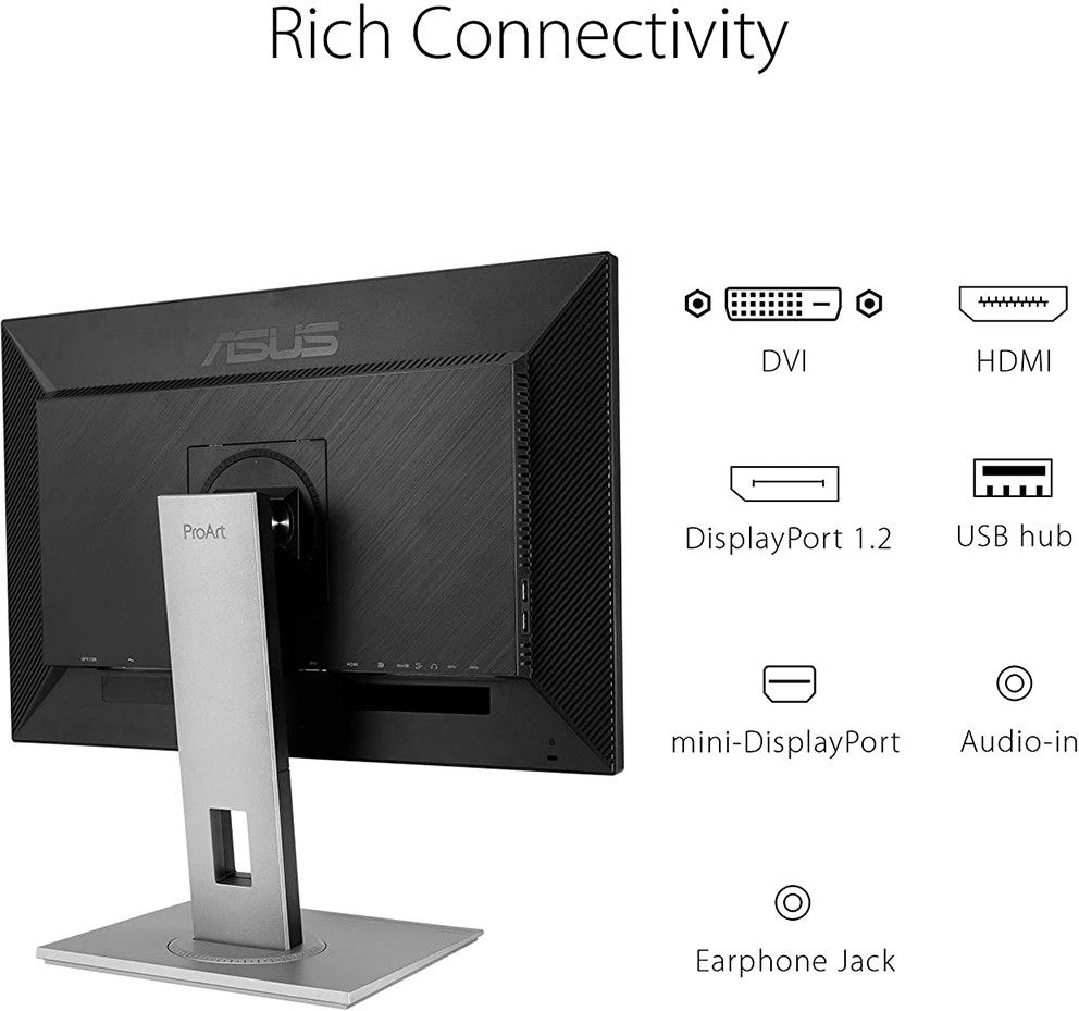 ASUS ProArt 68.58 cm (27 inch) WQHD LED Backlit IPS Panel with 2560 X 1440 Pixels, 100% sRGB/Rec. 709, Delta E Monitor (PA278QV) - Image 4