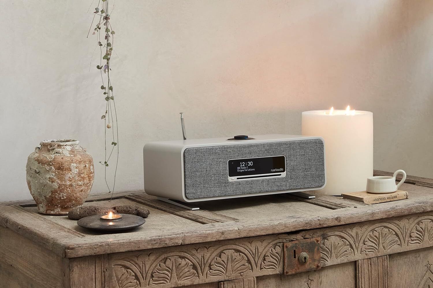 RuarkAudio R3S_R3B-SG 30 W Bluetooth Home Audio Speaker (Soft Grey, 2.1 Channel)