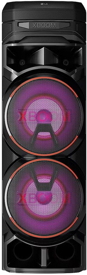 LG XBOOM RNC9, Powerful sound, Deep Bass, Mic & Guitar input karaoke Bluetooth Party Speaker (Black, 2.0 Channel)