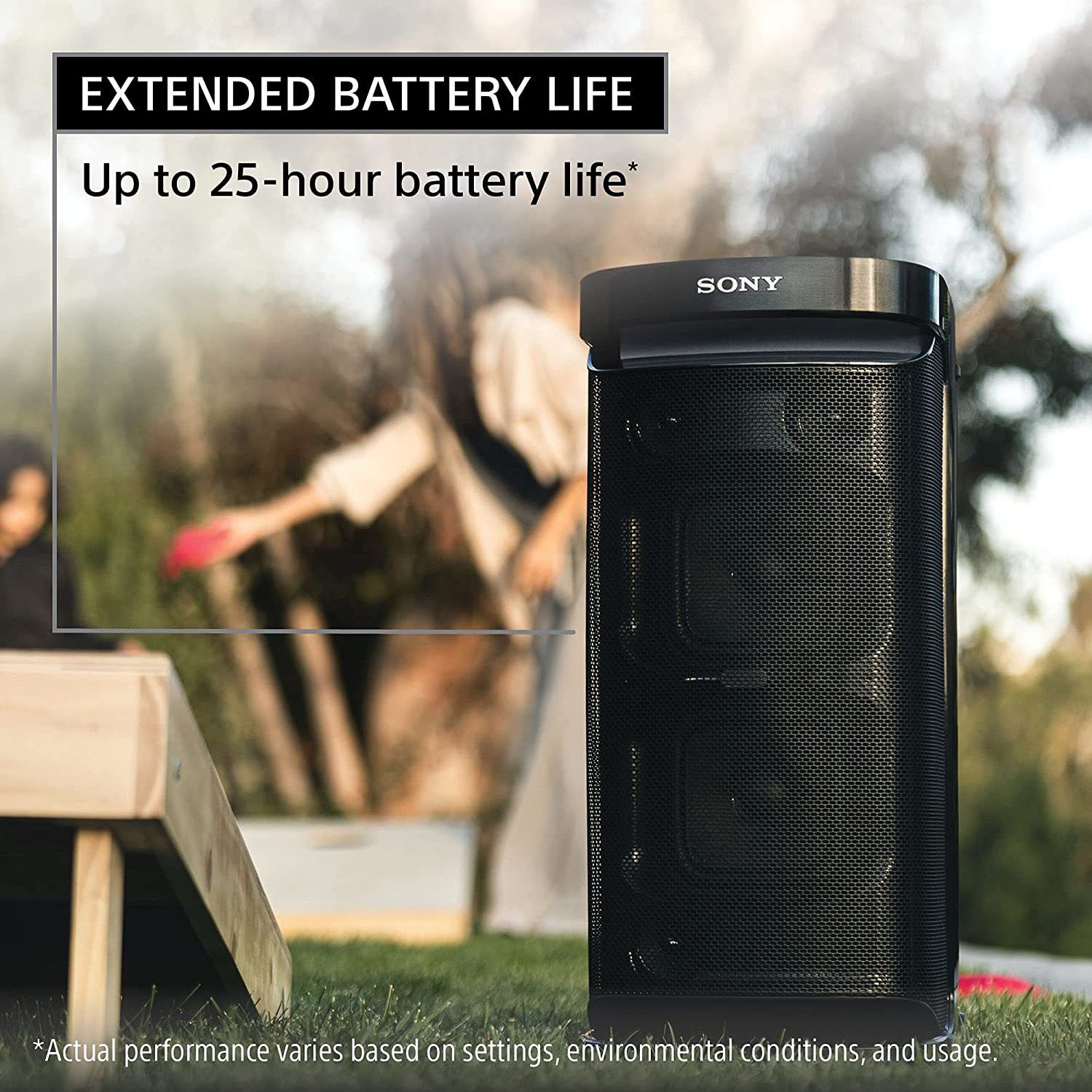 SONY SRS-XP700 with IPX4 Splashproof Protection, 25hrs Battery Portable Wireless Bluetooth Party Speaker (Black, Grey, Stereo Channel) - Image 2