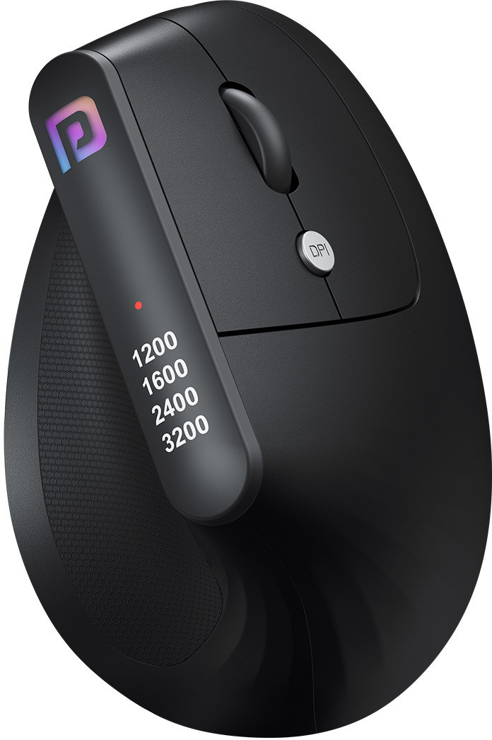 Portronics Toad Ergo Vertical Advanced Ergonomic /6 Button,Supports Wrist and Hand Posture Wireless Ambidextrous Optical Mouse - Image 2