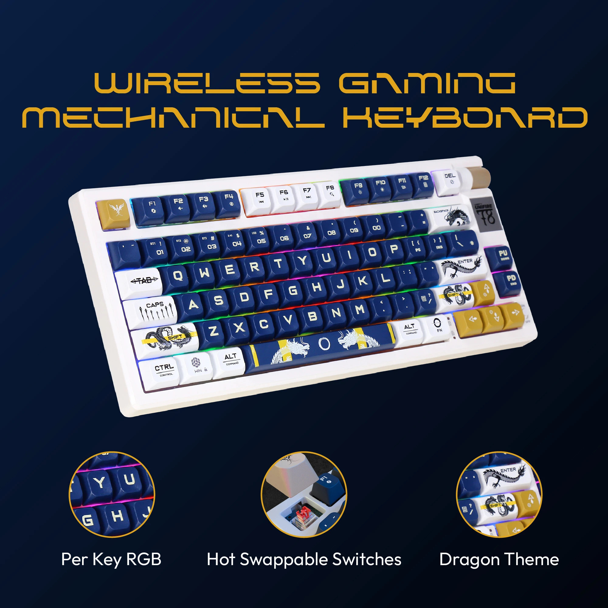 Verity Unifire 78 RGB Mechanical Gaming Keyboard - Image 3